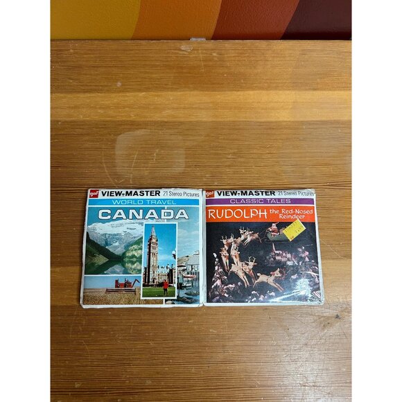 Vintage view master stereo pictures world travel Canada and Rudolph - Picture 1 of 2